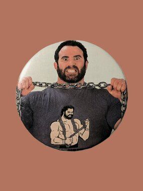 10/$25 WWF Hercules Handmade Vintage 2.25" Button